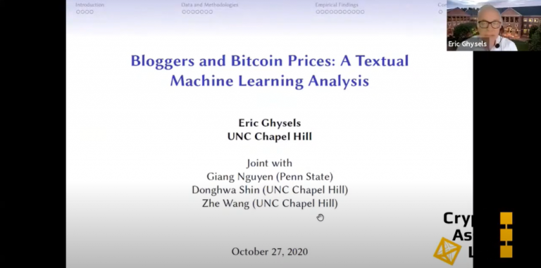Bloggers and Bitcoin Prices A Textual Machine Learning Analysis